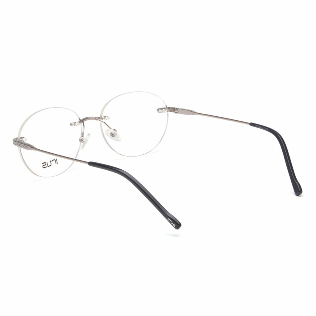 IRUS Rim Less Shiny Gun IR2022 C3 Unisex Eyeglasses - Lenzbuy®